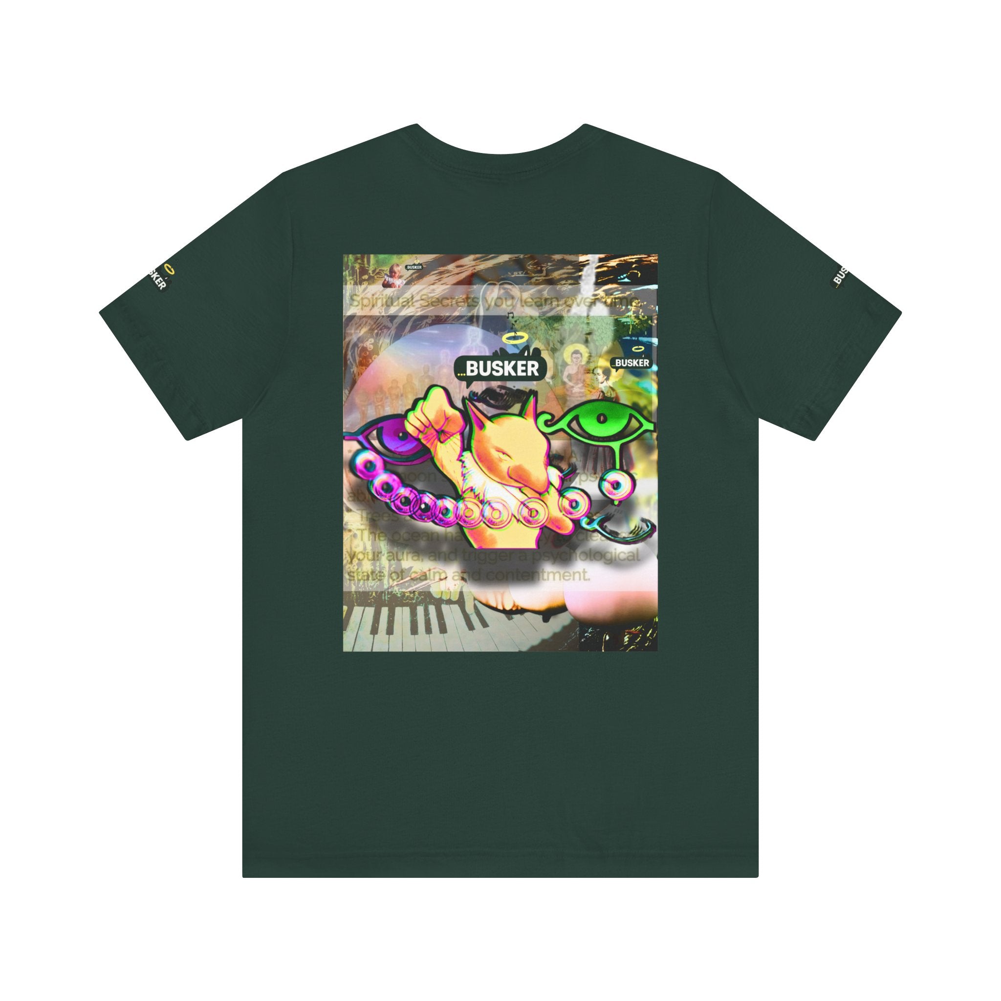 Vibrant Busker Art Tee for Creative Souls