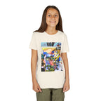 Colorful Youth Short Sleeve Tee - "Busker" Graphic Art Top