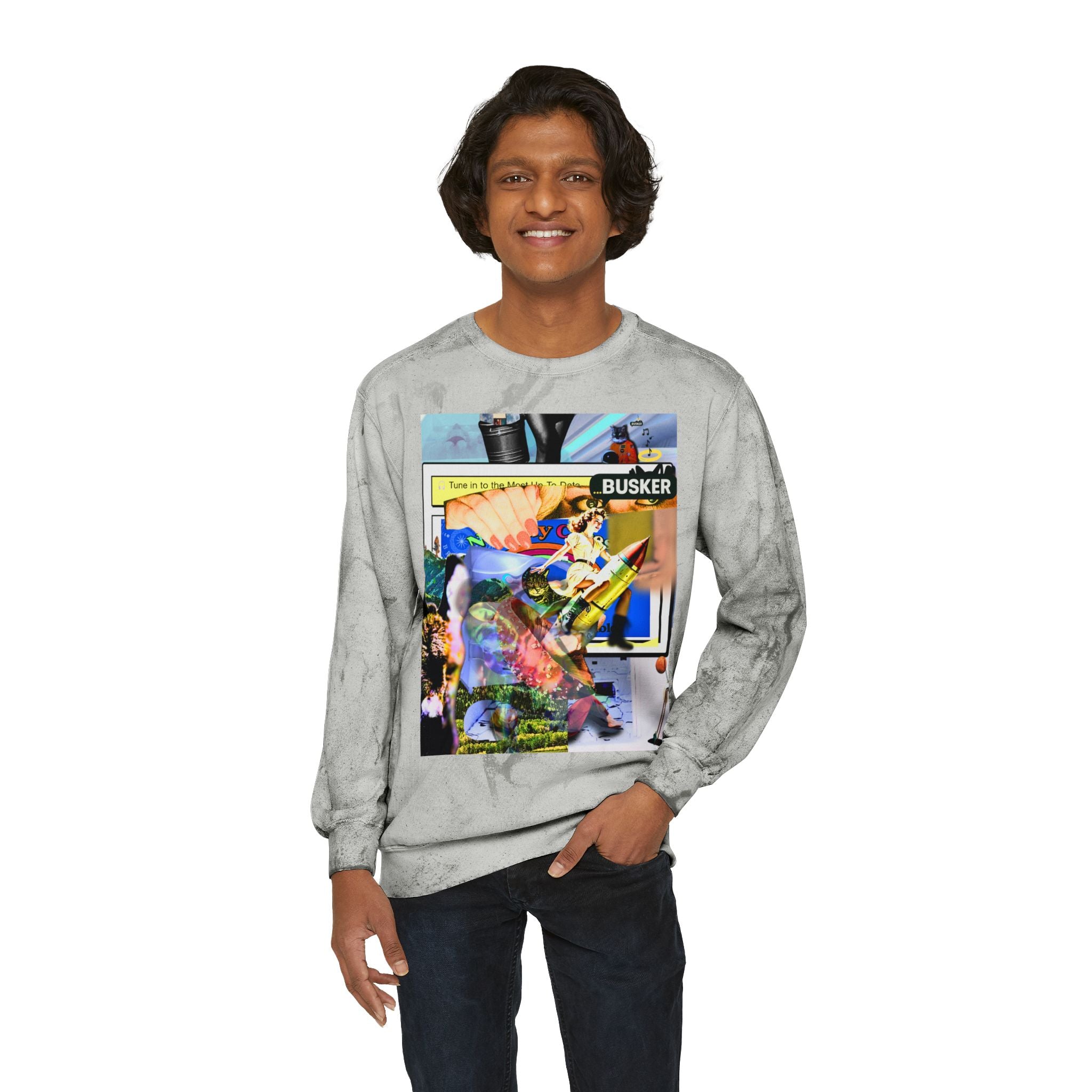 Color Blast Crewneck Sweatshirt for Creative Souls