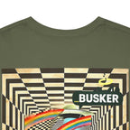 Retro Busker Graphic Tee - Unisex Heavy Cotton