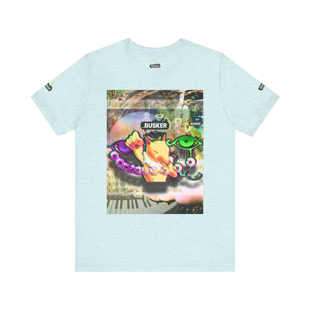 Vibrant Busker Art Tee for Creative Souls