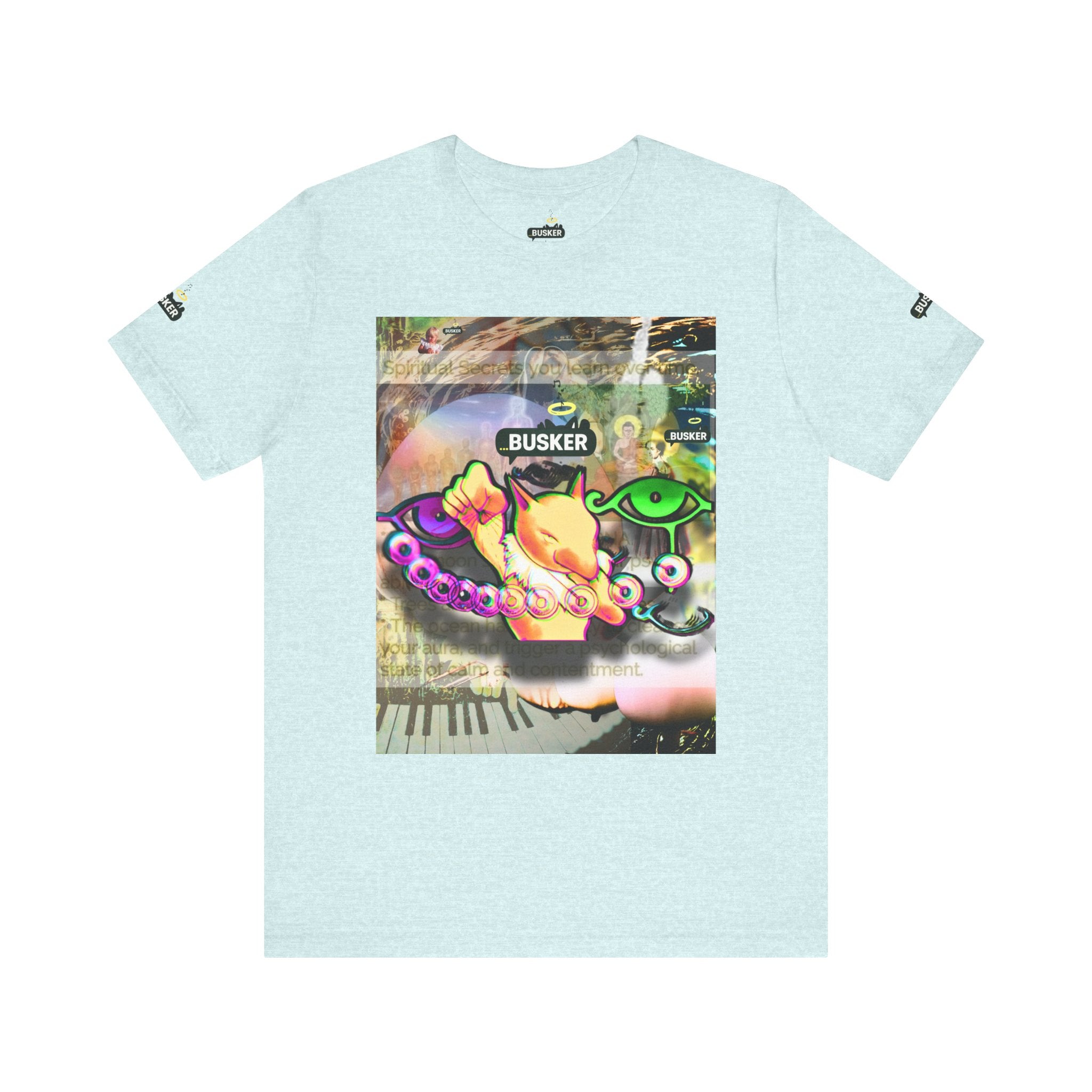 Vibrant Busker Art Tee for Creative Souls