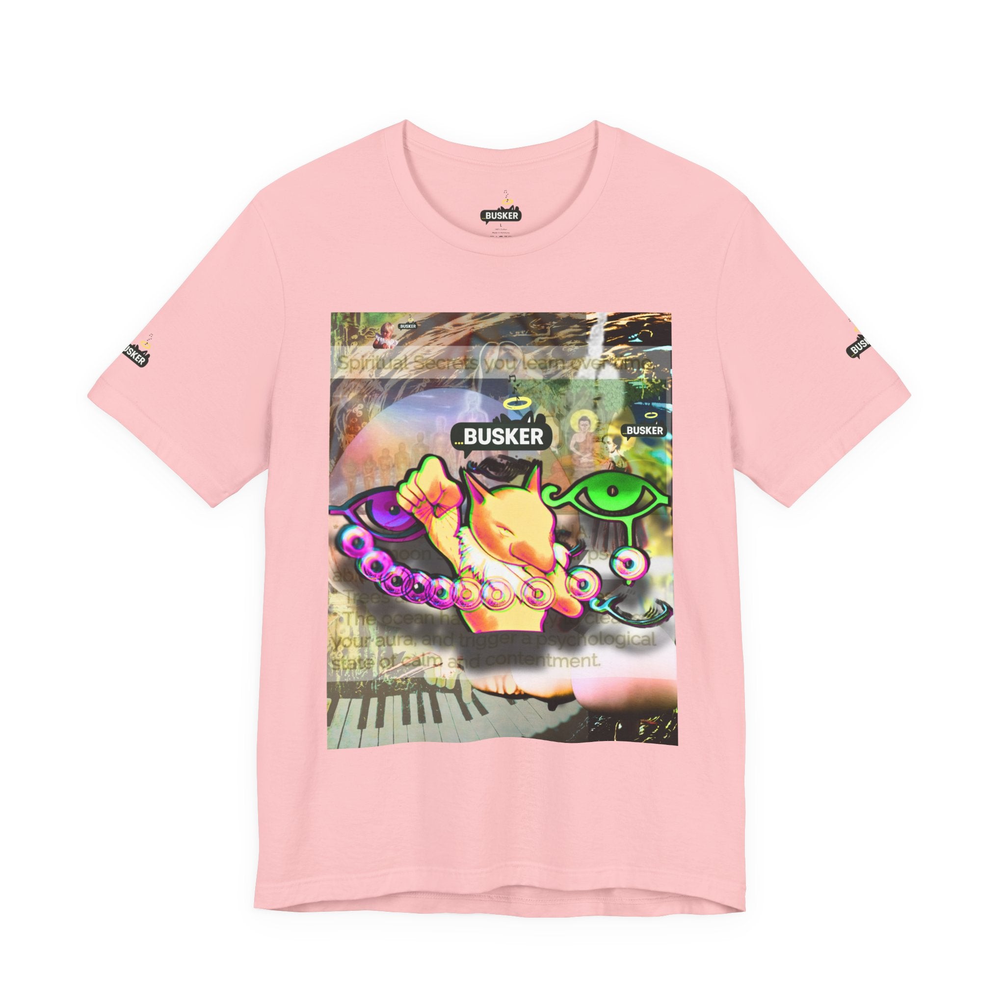 Vibrant Busker Art Tee for Creative Souls