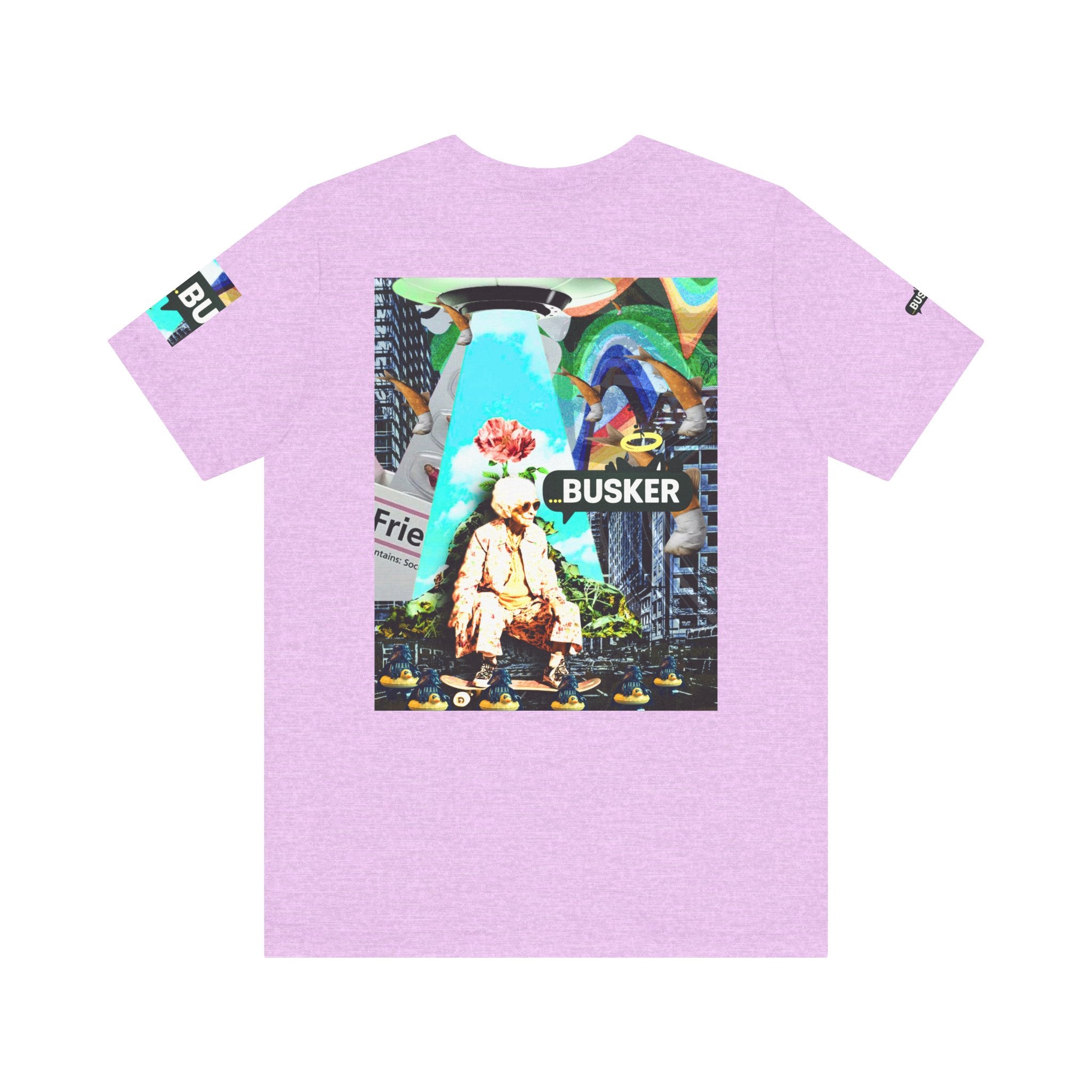 Street Art Busker Tee - Unisex Graphic Short Sleeve Shirt