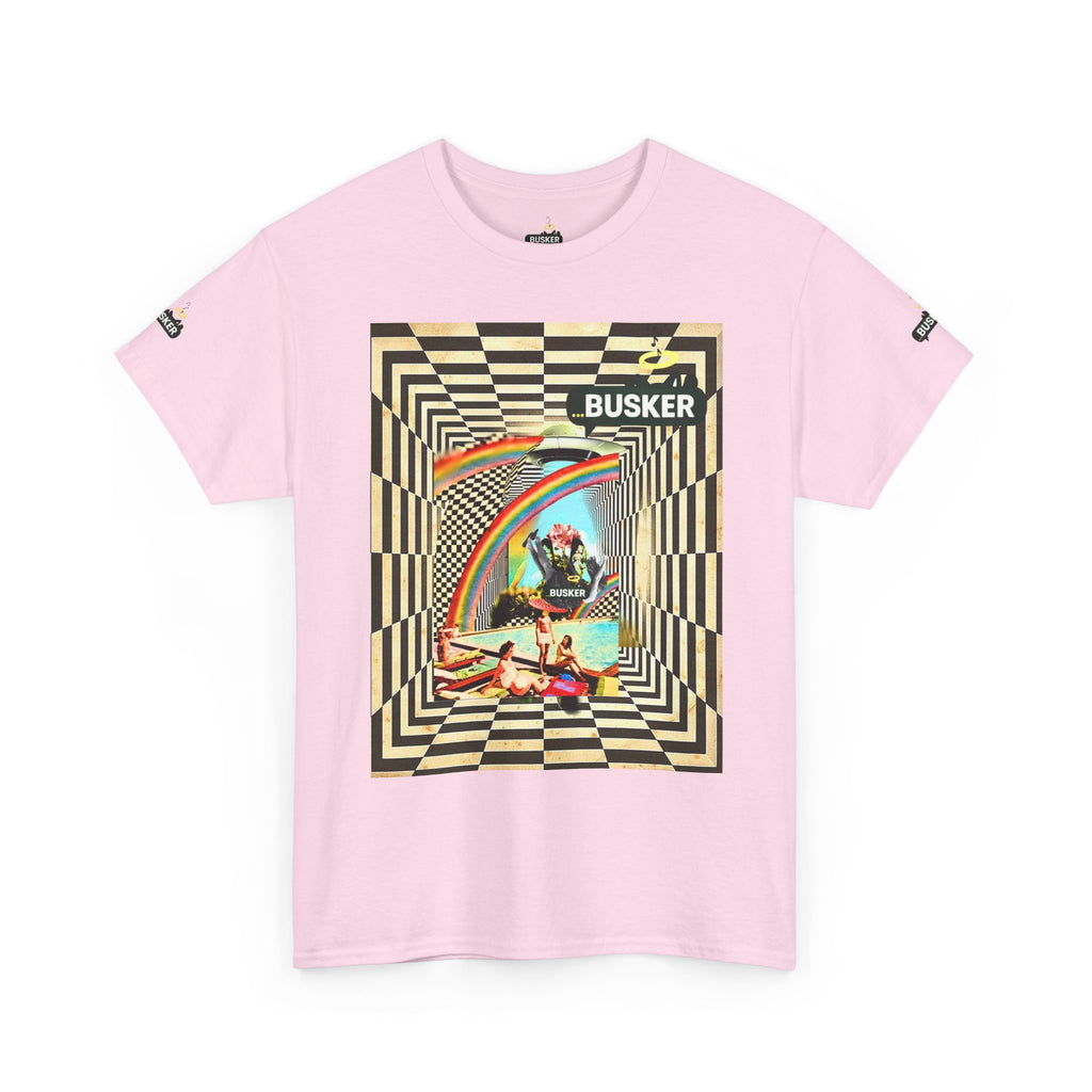 Retro Busker Graphic Tee - Unisex Heavy Cotton