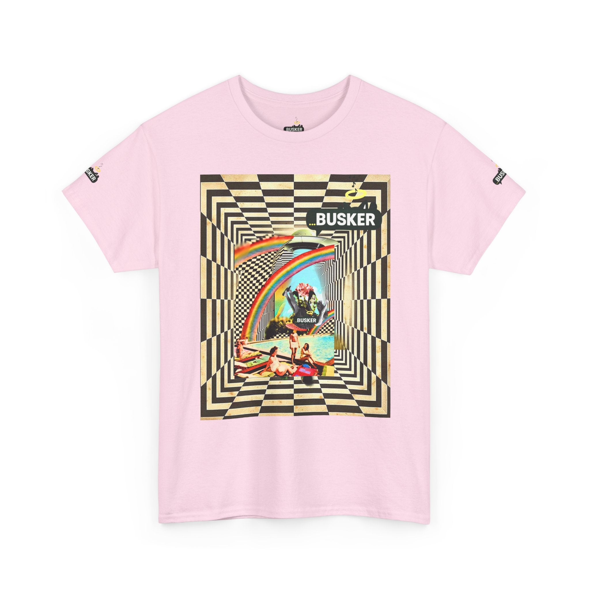 Retro Busker Graphic Tee - Unisex Heavy Cotton