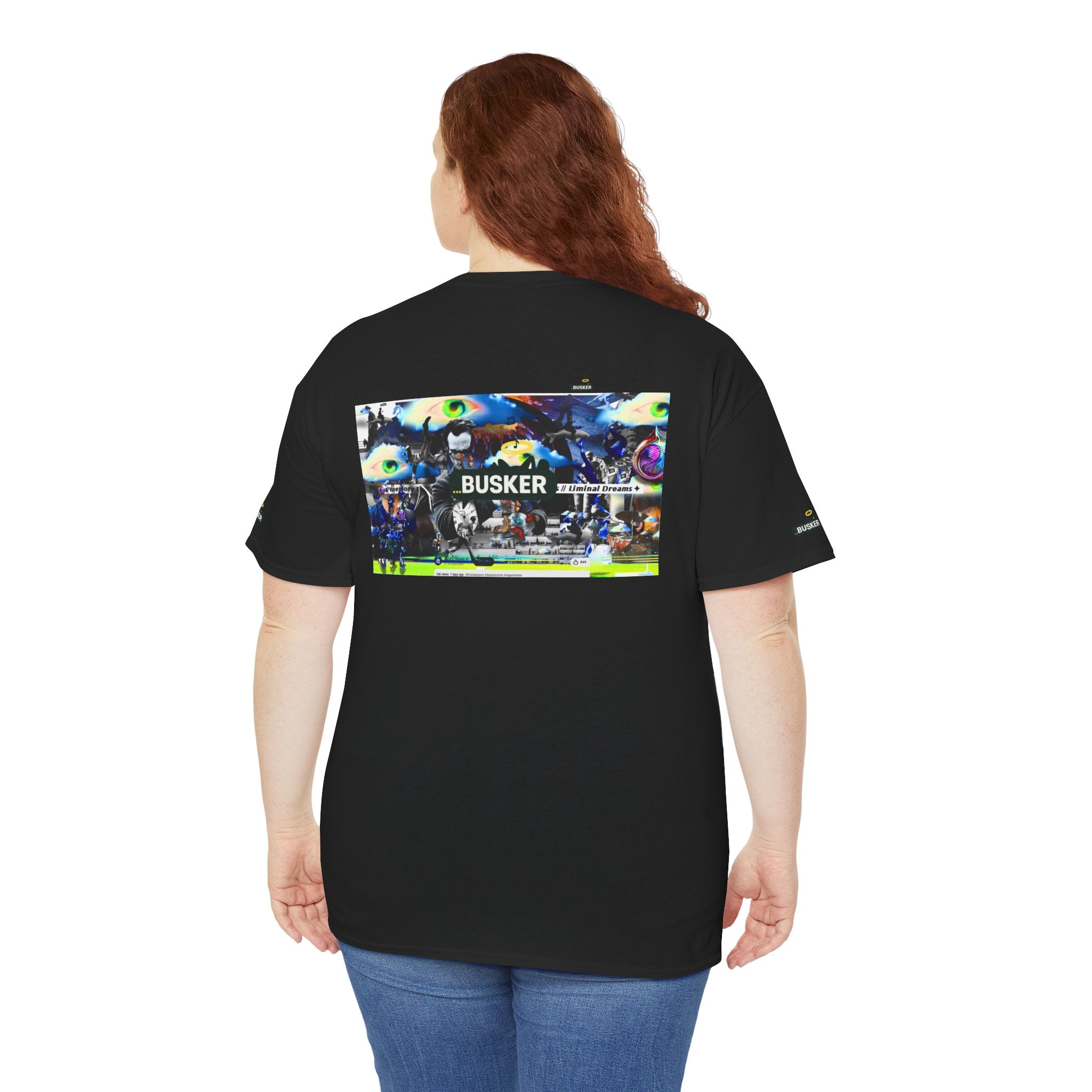 Busker Graphic Tee — Vintage Street Music Poster T‑Shirt