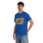 Artistic Unisex Heavy Cotton Tee - Vibrant Busker Design
