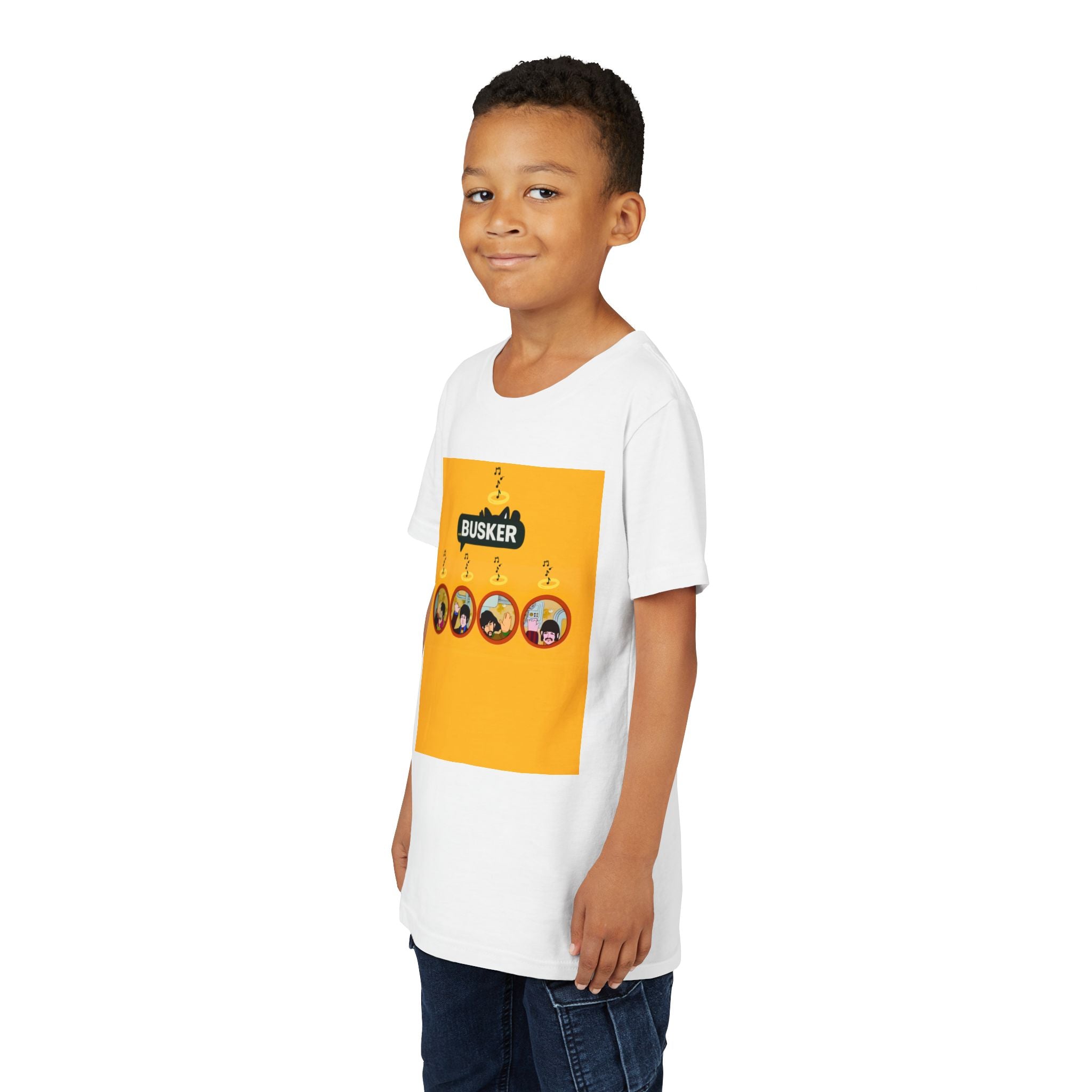 Busker Youth Short Sleeve Tee - Fun Music T-Shirt for Young Performers, Gifts for Young Musicians, Vibrant Summer Apparel, Creative [...]