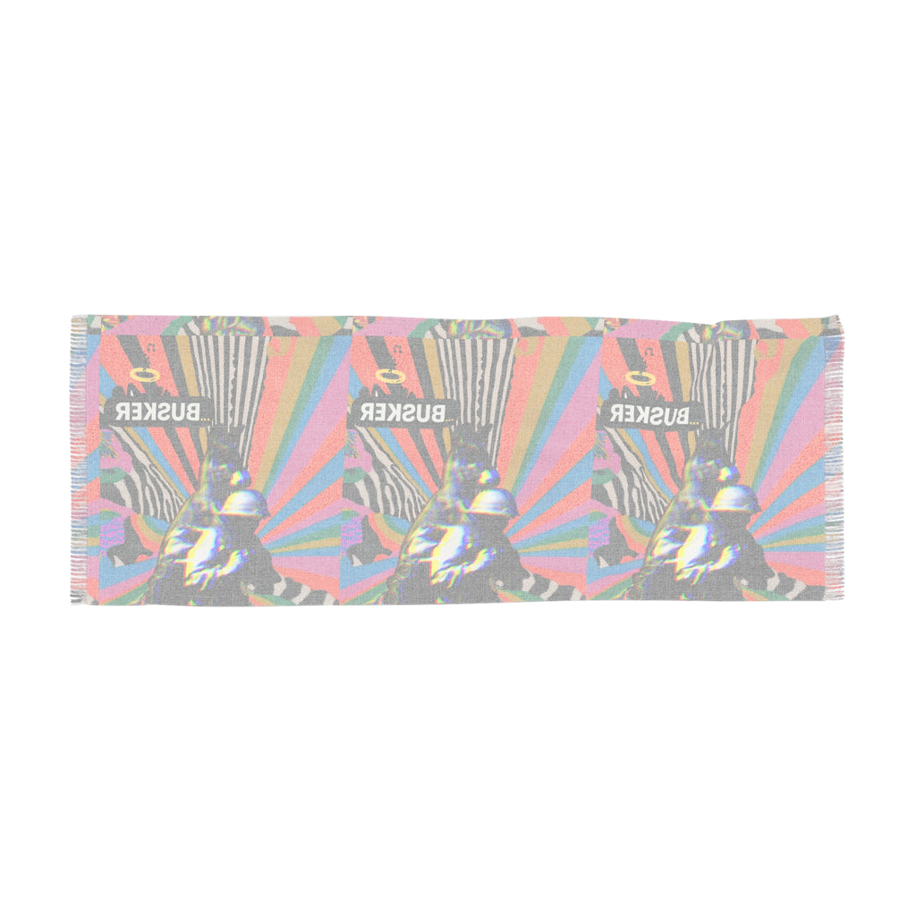 Colorful Busker Light Scarf - Vibrant Festival Accessory