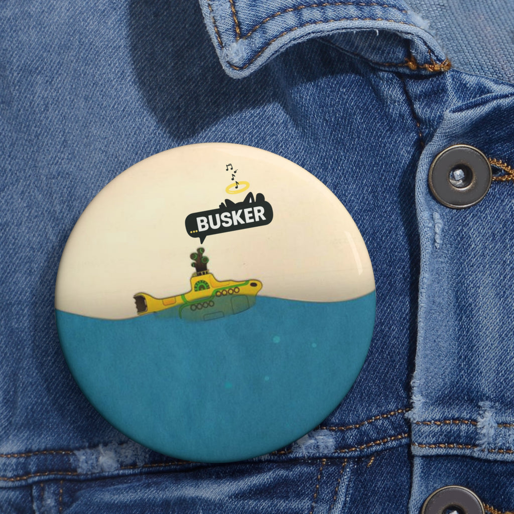 Custom Pin Buttons for Music Lovers, Unique Gift for Buskers, Fun Party Favors, Creative Accessories, Collectible Pins, Handmade Badges