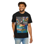 Vibrant Busker T-Shirt, Unisex Graphic Tee, Street Art Inspired Apparel, Casual Wear, Summer Festival Clothing