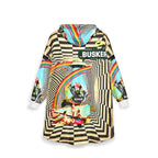 Colorful Unisex Hooded Blanket with Busker Design