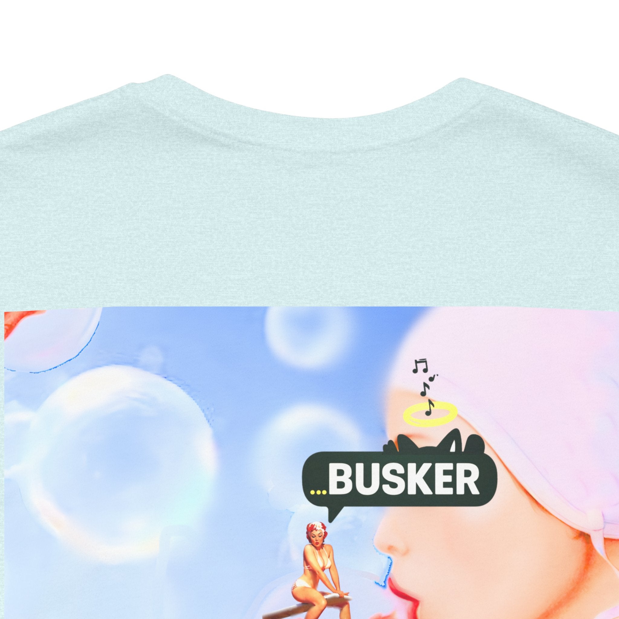 Busker Vibe Unisex Jersey Tee – Colorful Artistic Design for Summer Fun