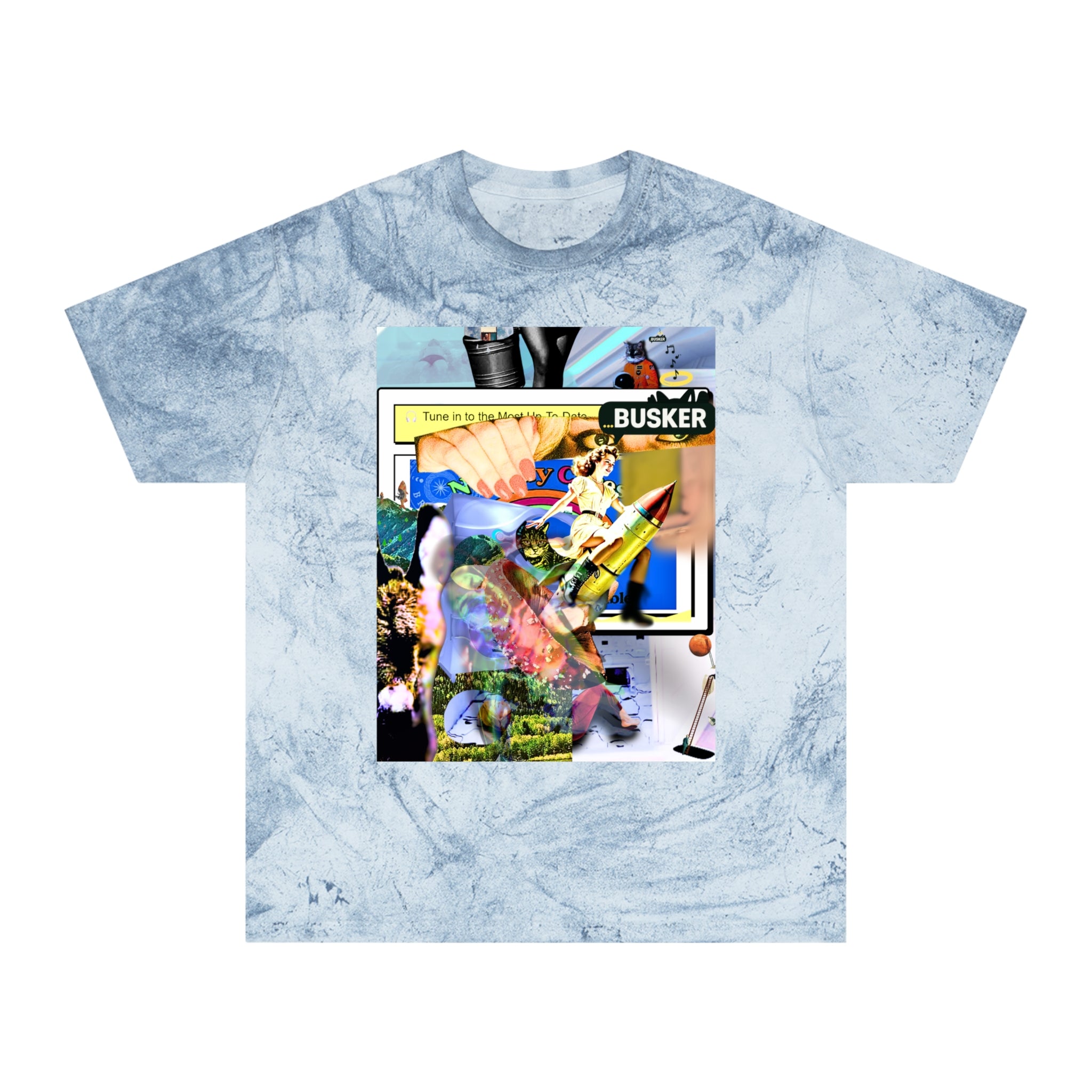 Vintage-Inspired Color Blast T-Shirt for Art Lovers