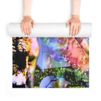 Abstract Art Foam Yoga Mat - Colorful & Stylish Exercise Mat for Yoga Lovers