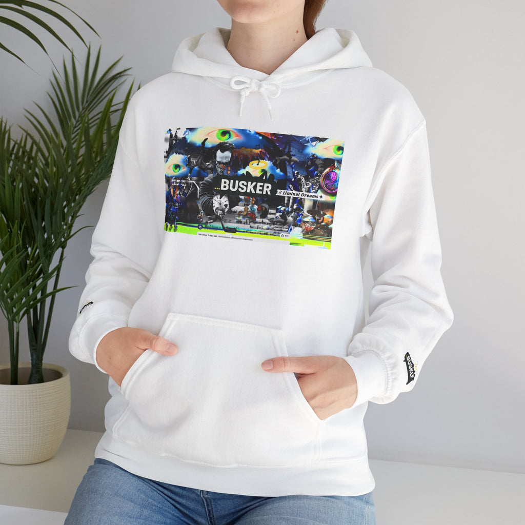 Busker Street Art Hoodie — Colorful Musician Graphic Pullover