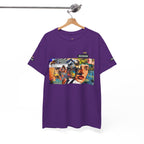 Artistic Unisex Heavy Cotton Tee - Vibrant Busker Design