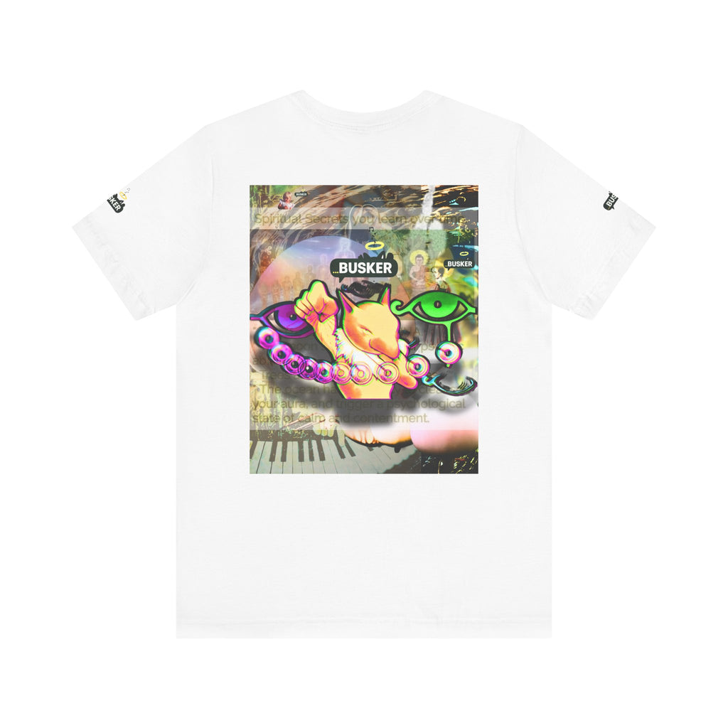 Vibrant Busker Art Tee for Creative Souls