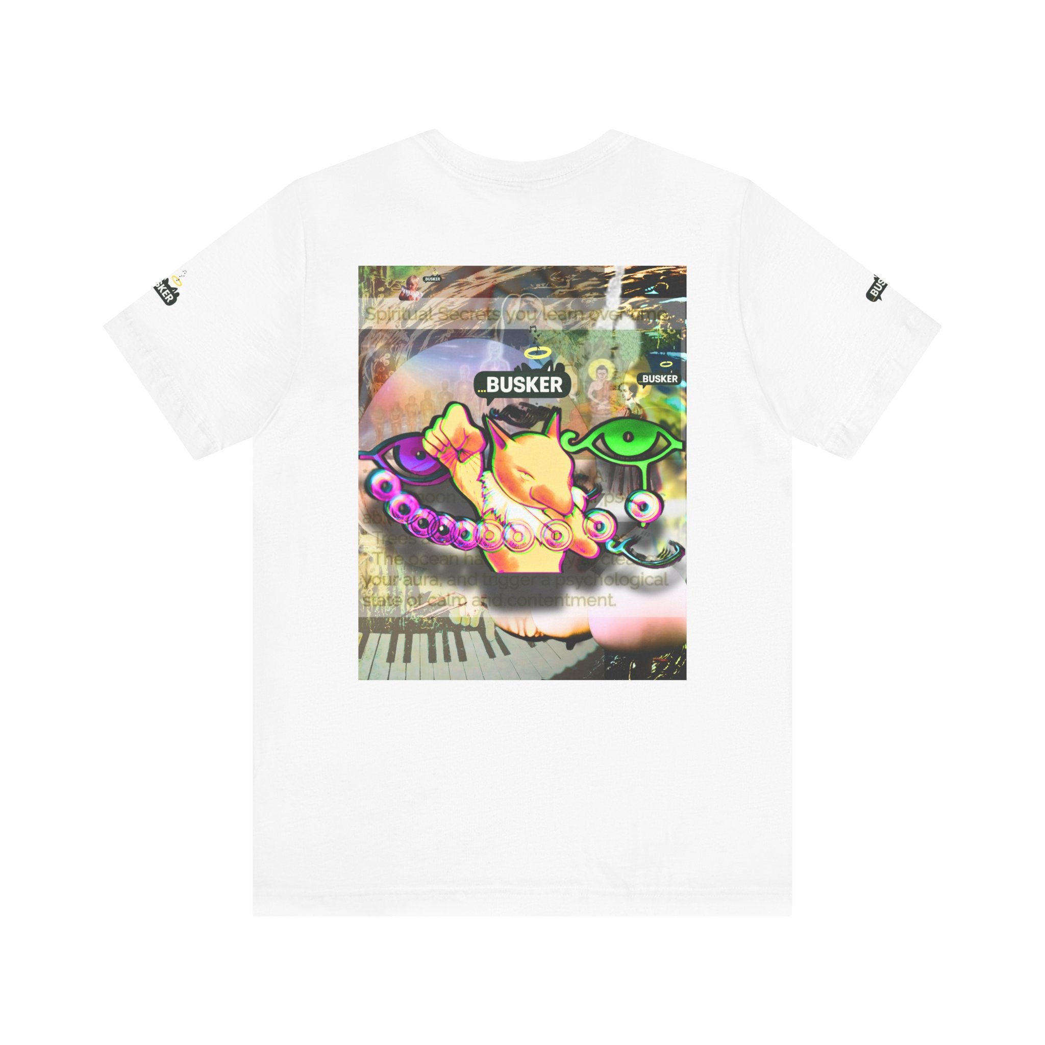 Vibrant Busker Art Tee for Creative Souls