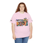 Artistic Unisex Heavy Cotton Tee - Vibrant Busker Design