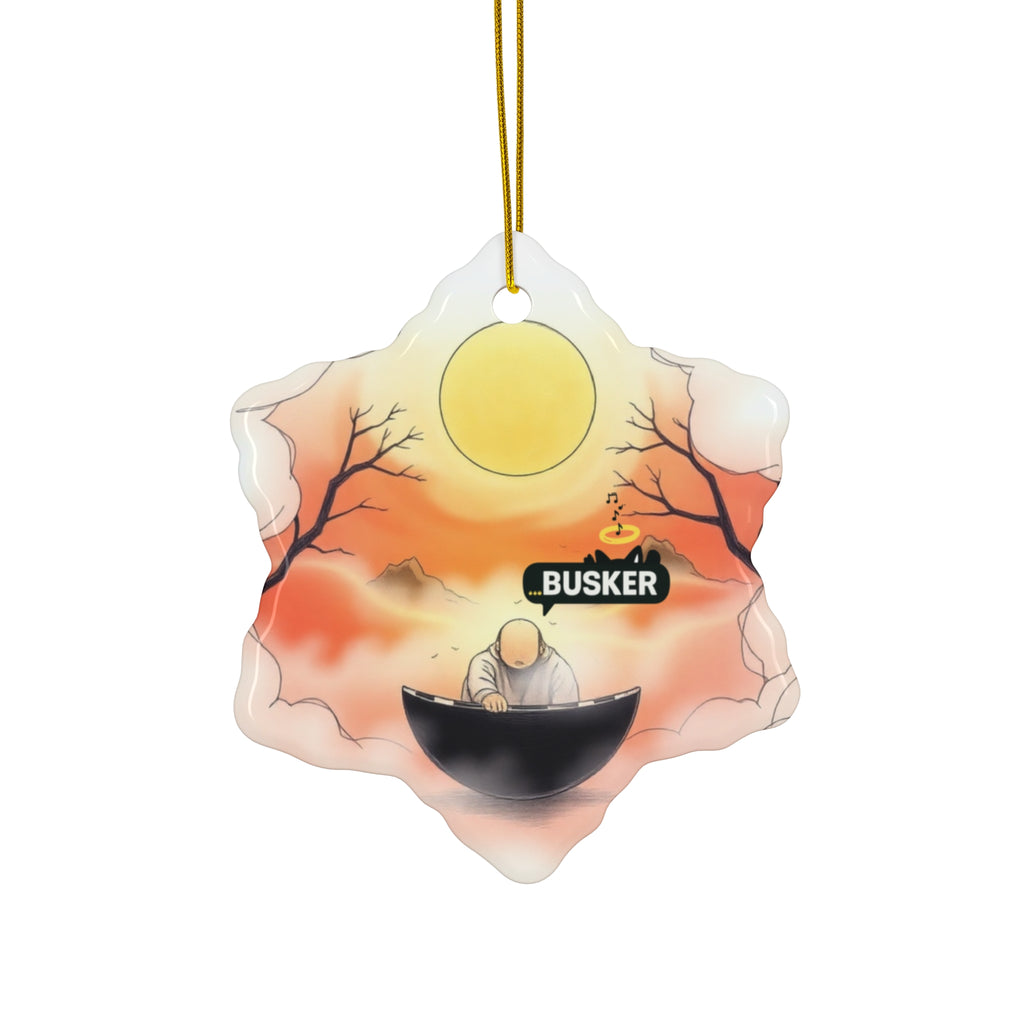 Ceramic Star Ornament, Whimsical 'Busker' Design for Home Decor, Holiday Gift, Tree Decoration, Unique Keepsake, Perfect for [...]