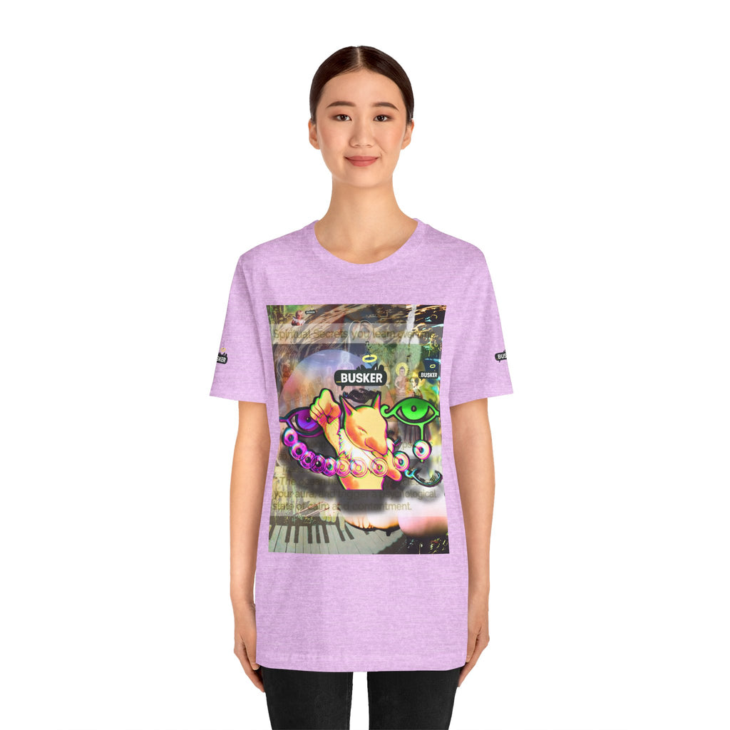 Vibrant Busker Art Tee for Creative Souls