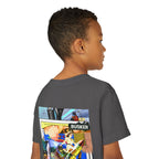 Colorful Youth Short Sleeve Tee - "Busker" Graphic Art Top