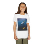 Cool Youth Short Sleeve Tee Featuring Playful Shark Design, Fun Graphic T-Shirt for Kids, Summer Wear, Gift for Young Explorers, Beach [...]