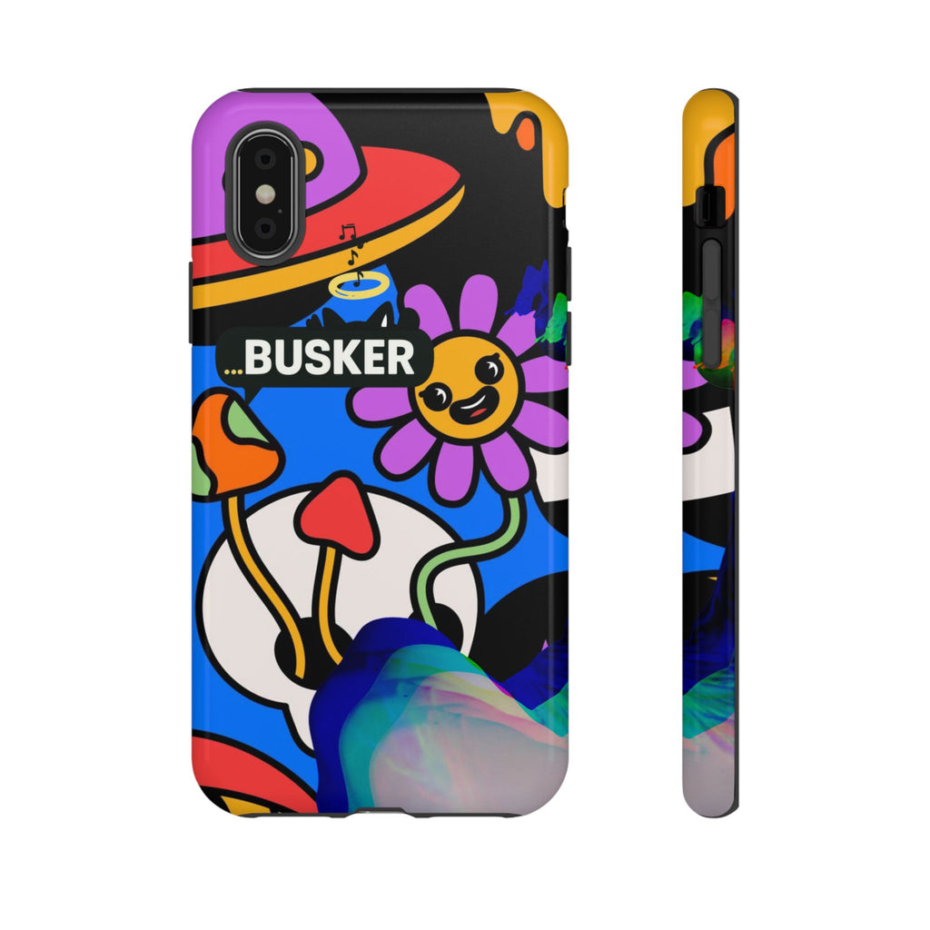 Colorful Phone Case, Cute Phone Accessories, Gift for Music Lovers, Fun Tech Gear, Unique Floral Design Case
