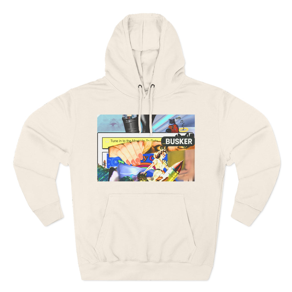 Three-Panel Fleece Hoodie