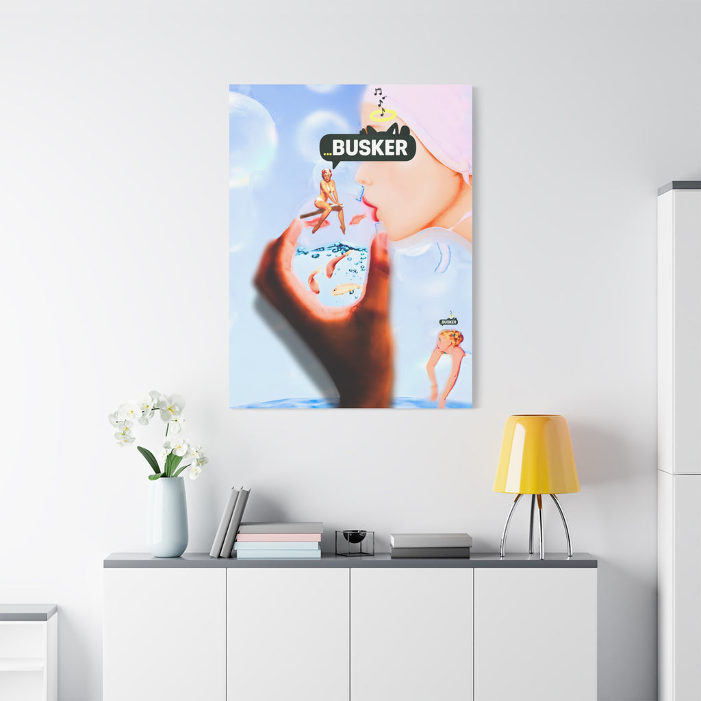 Artistic Matte Canvas Print - Dreamy Busker Vibes