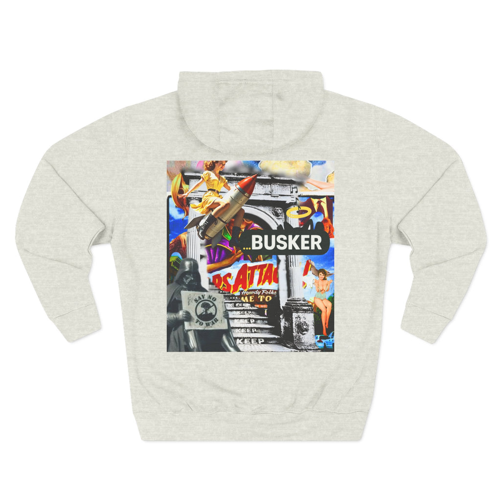 Vintage-Inspired Busker Fleece Hoodie
