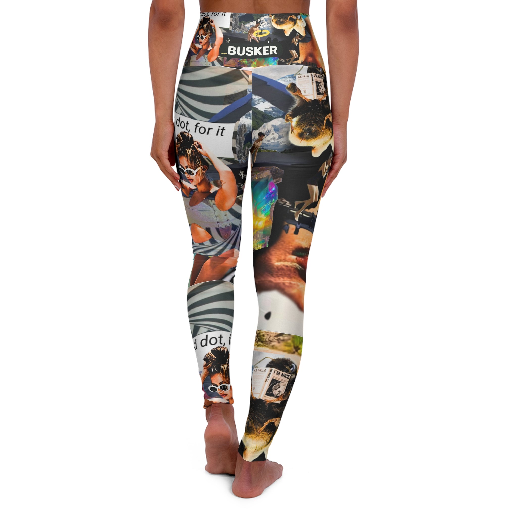 High Waisted Yoga Leggings (AOP)