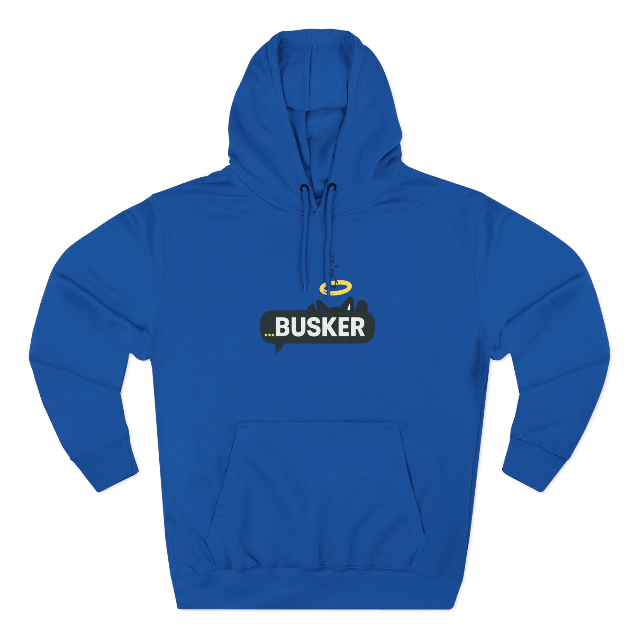 Busker Fleece Hoodie - Cozy Street Art Inspired Hoodie for Music Lovers, Casual Wear, Gift for Musicians, Concert Attire, Relaxed Fit
