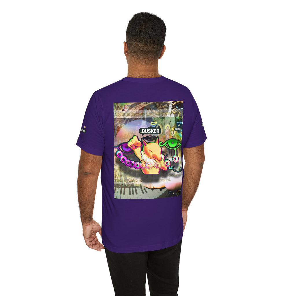 Vibrant Busker Art Tee for Creative Souls