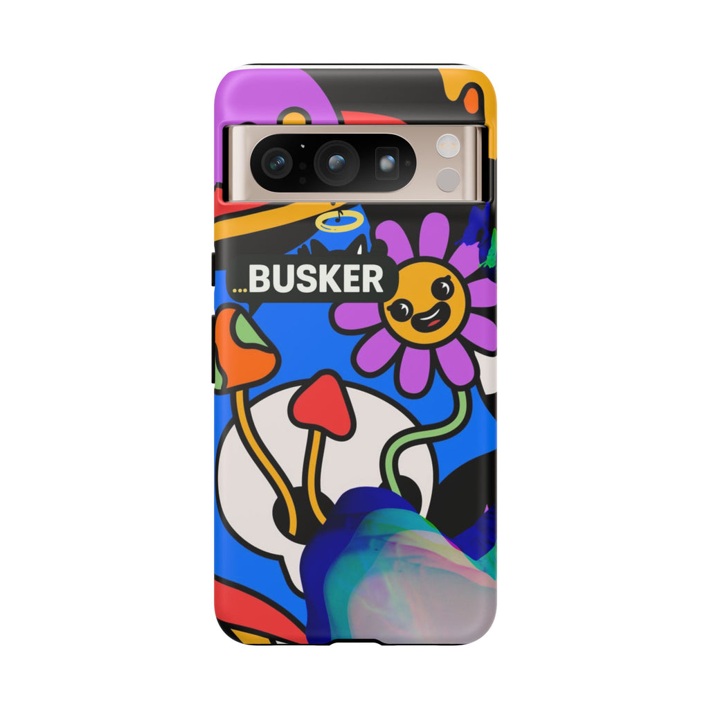 Colorful Phone Case, Cute Phone Accessories, Gift for Music Lovers, Fun Tech Gear, Unique Floral Design Case