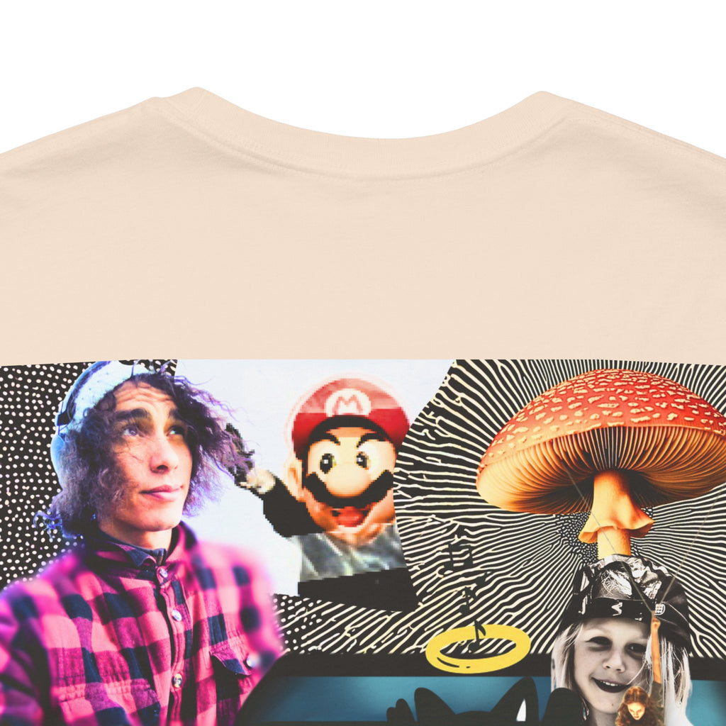 Busker Vibe Unisex Tee - Music & Art Collage Design