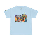 Artistic Unisex Heavy Cotton Tee - Vibrant Busker Design