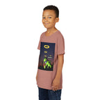 Youth Graphic Tee with Dinosaur Design, Fun Tee for Kids, Summer Style, Birthday Gift, Casual Wear, Playful Outfit, Busker Theme