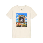 Golden Busker Youth Tee, Summer T-Shirt, Kids Casual Wear, Music Festival Swag, Gift for Young Artists