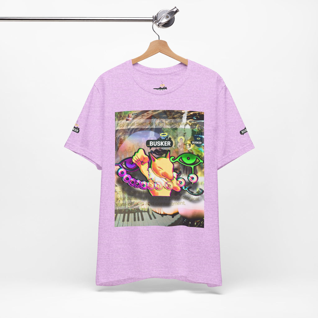 Vibrant Busker Art Tee for Creative Souls