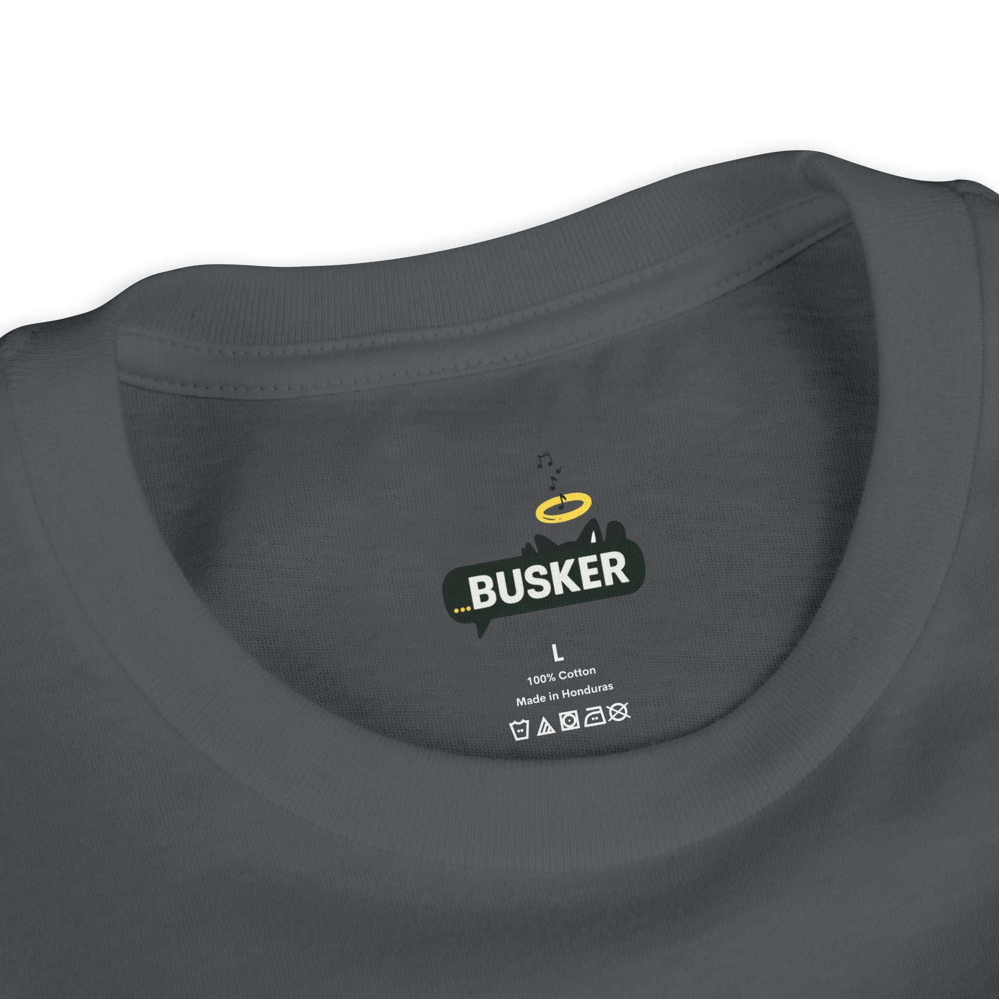 Busker Youth Short Sleeve Tee, Fun Summer Tee, Music Lover Gift, Kids Graphic T-Shirt, Festival Outfit, Creative Gift Idea