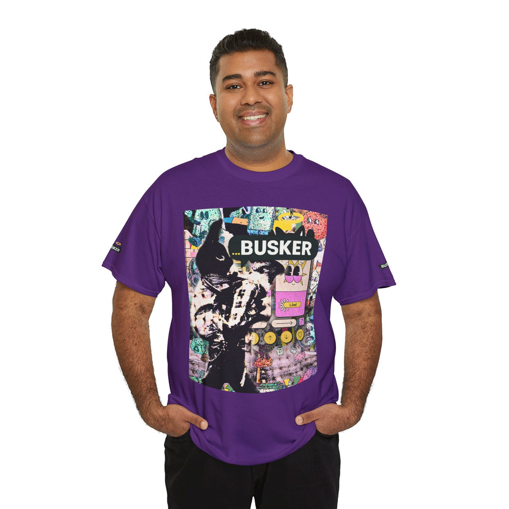 Grunge Art Busker Unisex Heavy Cotton Tee