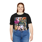 Busker Vibe Unisex Tee - Music & Art Collage Design