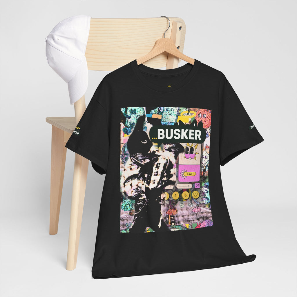 Grunge Art Busker Unisex Heavy Cotton Tee