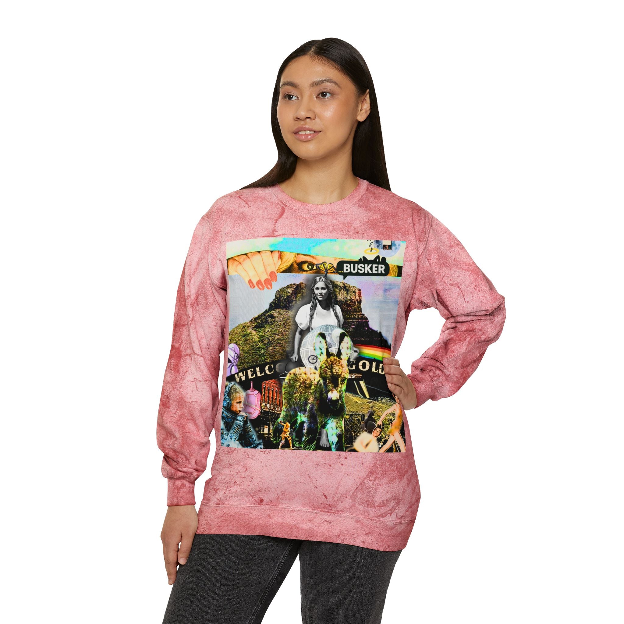 Color Blast Crewneck Sweatshirt - Vibrant Artistic Design for Creative Souls