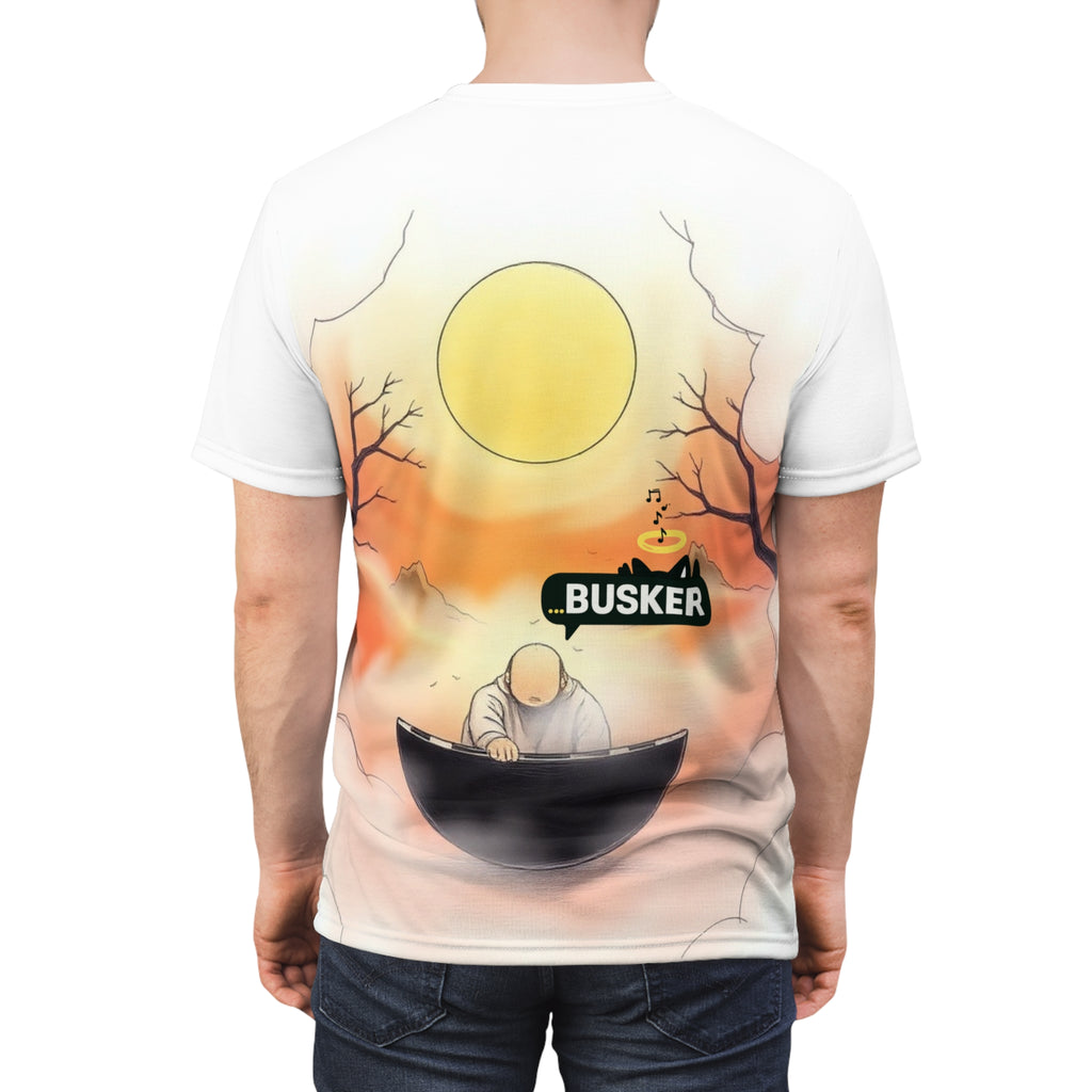 Artistic Unisex Tee, Musician Gift, Summer Vibes Shirt, Street Performer Apparel, Unique Graphic T-Shirt