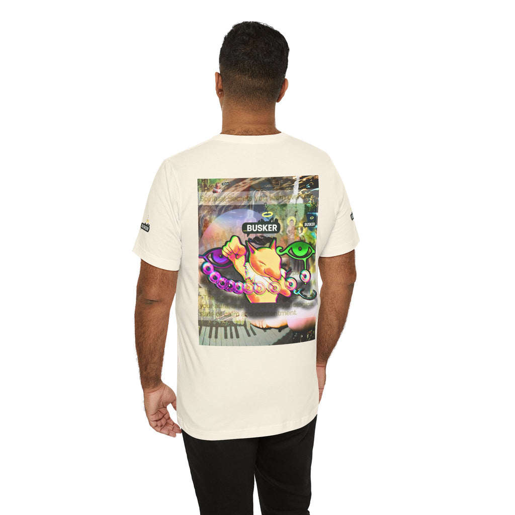 Vibrant Busker Art Tee for Creative Souls