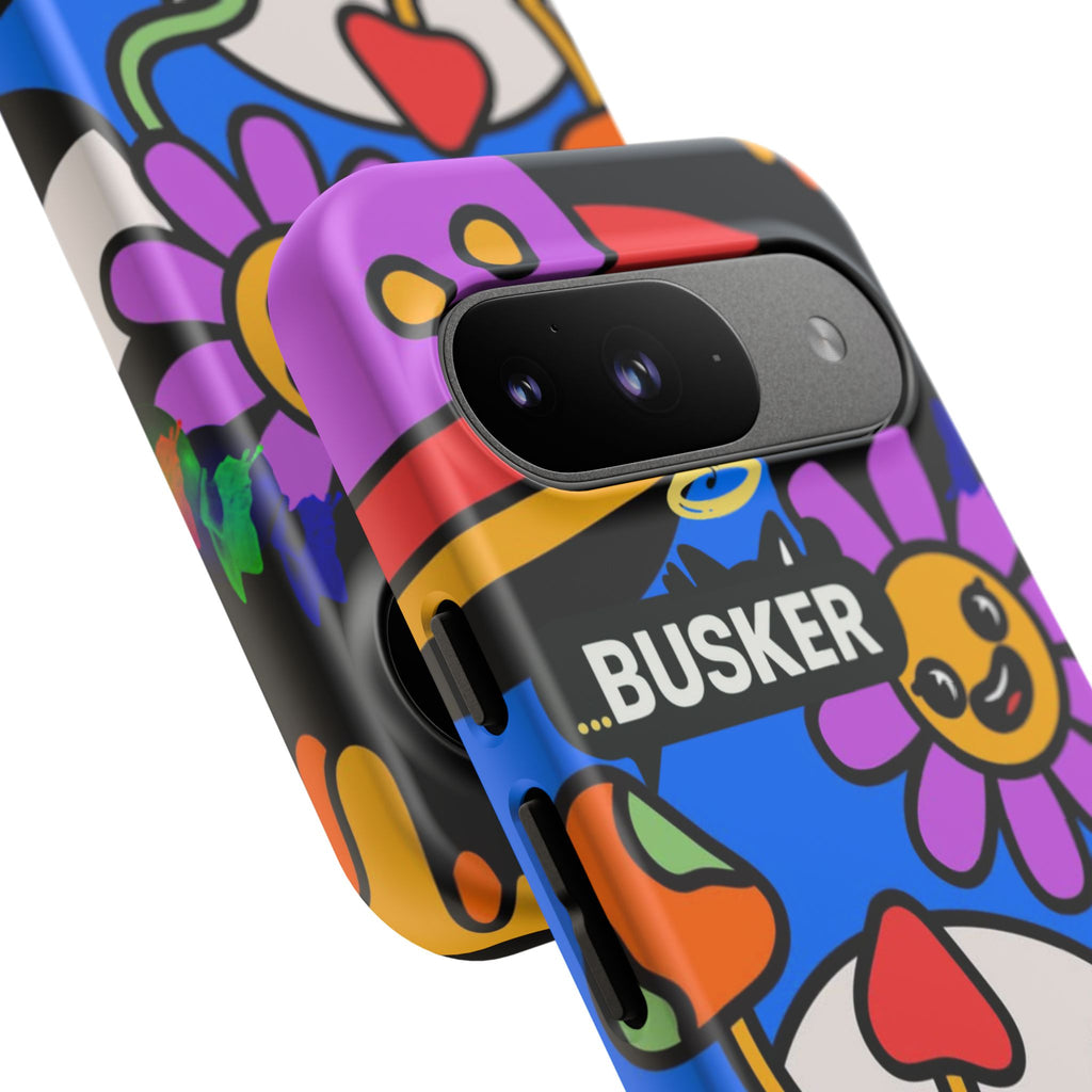 Colorful Phone Case, Cute Phone Accessories, Gift for Music Lovers, Fun Tech Gear, Unique Floral Design Case